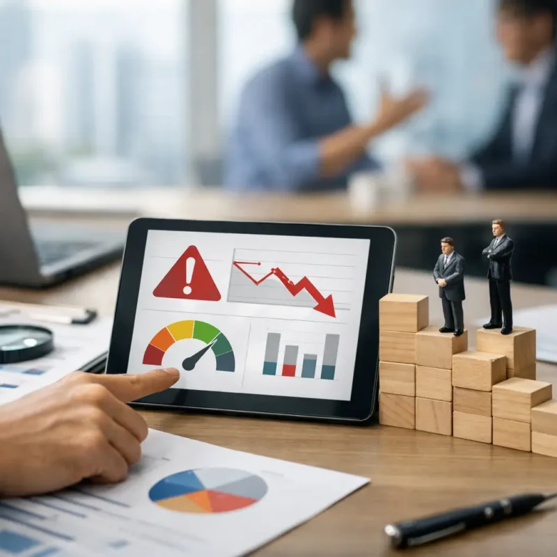 Indicadores clave de riesgo comercial B2B