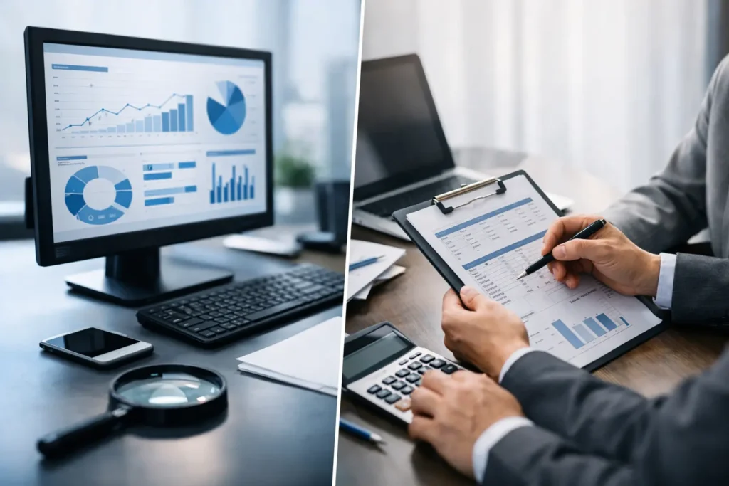 Monitoreo crediticio vs revisión manual B2B