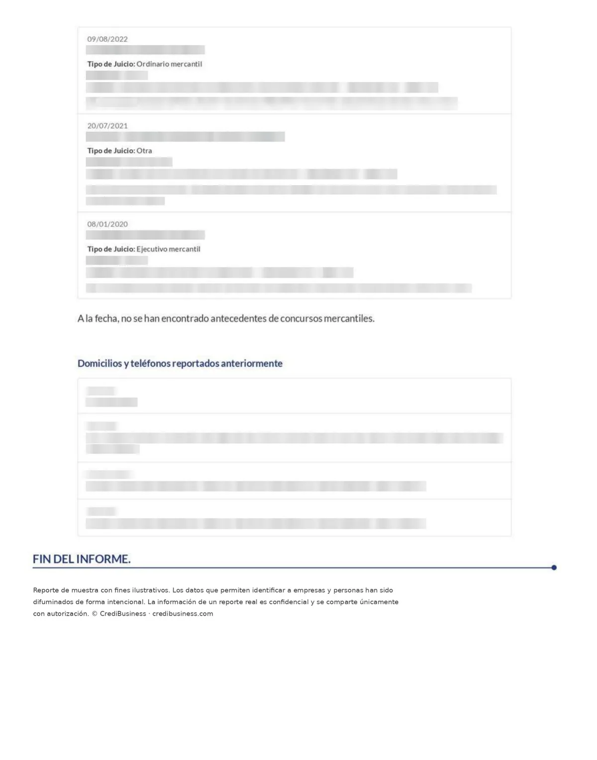 Consultar el buró de crédito de una empresa – antecedentes legales del reporte